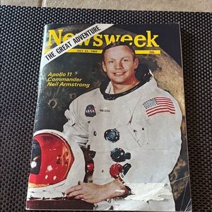 Vintage Newsweek Magazine with Apollo 11 Cover